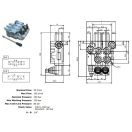 Distribuitor hidraulic FM85/2 3/4" 2P DD