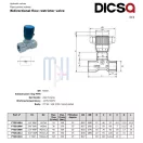 Supapă de reglare fină a debitului 1/4"
