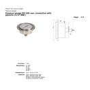 HIDRAULIKUS MÉRŐÓRA DN100 0-400 BAR HÁTSÓ KIVEZETÉS