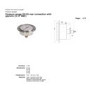 HIDRAULIKUS MÉRŐÓRA 0-315 BAR HÁTSÓ KIVEZETÉS