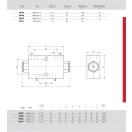 Supapă de sens dublă pilotată OM VBPDE 1/4" A