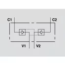 Supapă de sens dublă pilotată OM VBPDE 1/4" A
