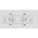Supapă de frână overcenter dublă OM VBCD 3/4" DE