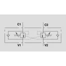 Supapă de frână overcenter dublă OM VBCD 3/4" DE-A