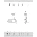 Supapă de reglare a debitului OM VRFU 90° 1/2"