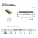 Supapă de siguranță la rupere de furtun hidraulică 1/4" BB