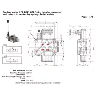 Distribuitor hidraulic YFM55/5 1/2" 5P DDDDD